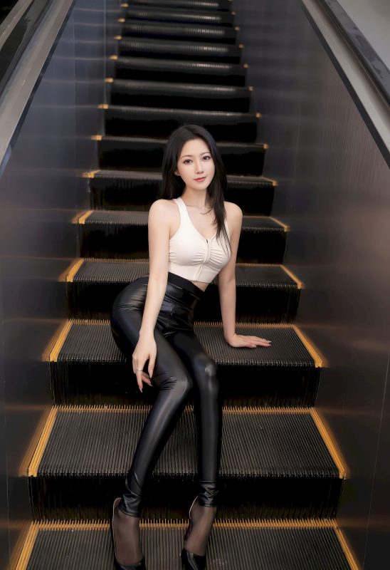 模特鱼子酱Fish白色上衣黑色皮裤性感写真【持续更新】|免费资源网_写真壁纸影视游戏免费素材