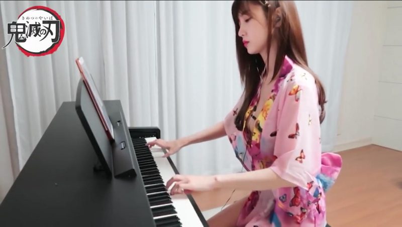 傍晚的光，温柔的琴，这是最治愈的画面|免费资源网_写真壁纸影视游戏免费素材